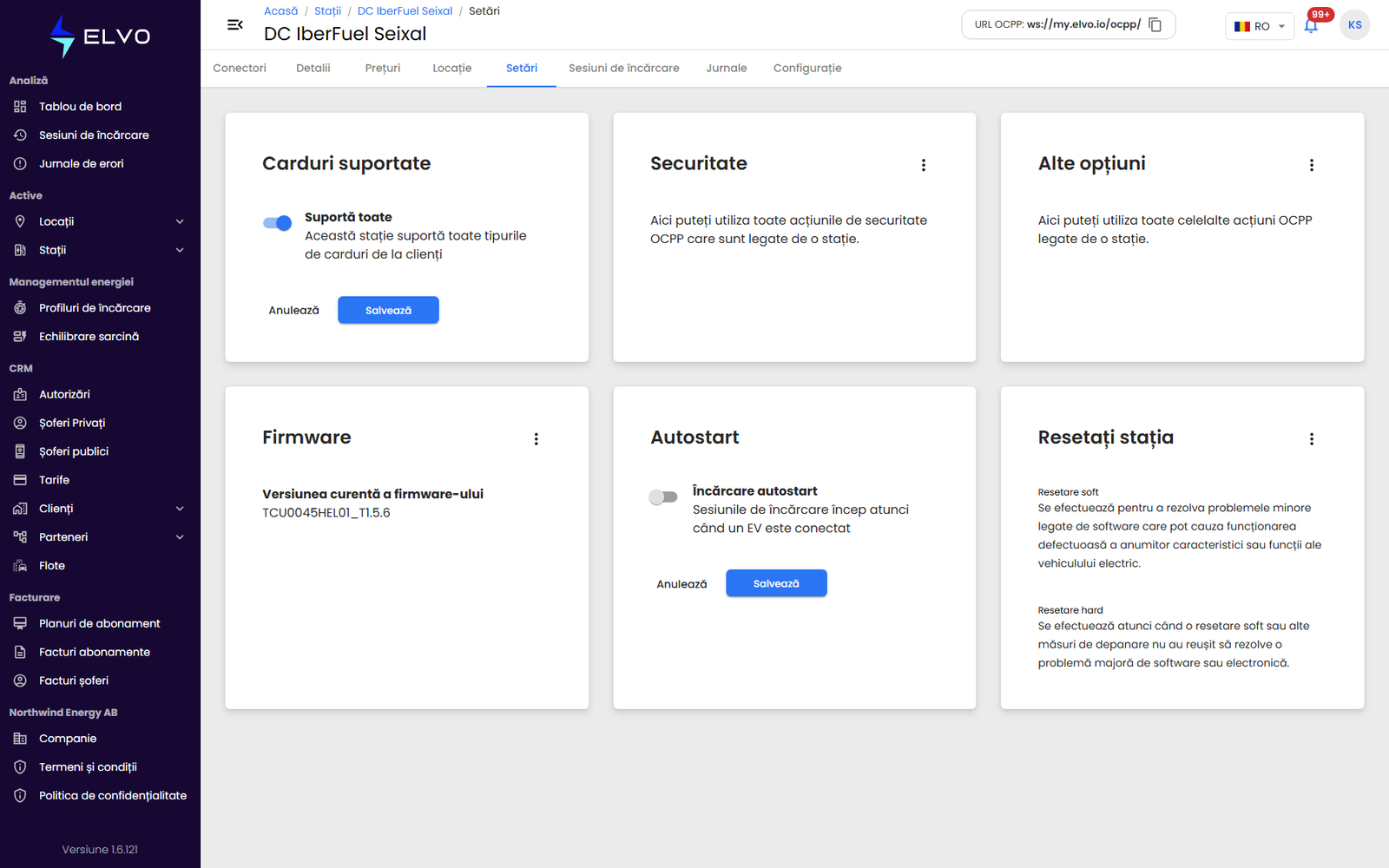 Editarea cardurilor suportate, cu Suportă toate dezactivat