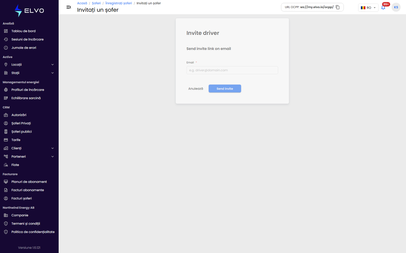 Invitarea unui șofer