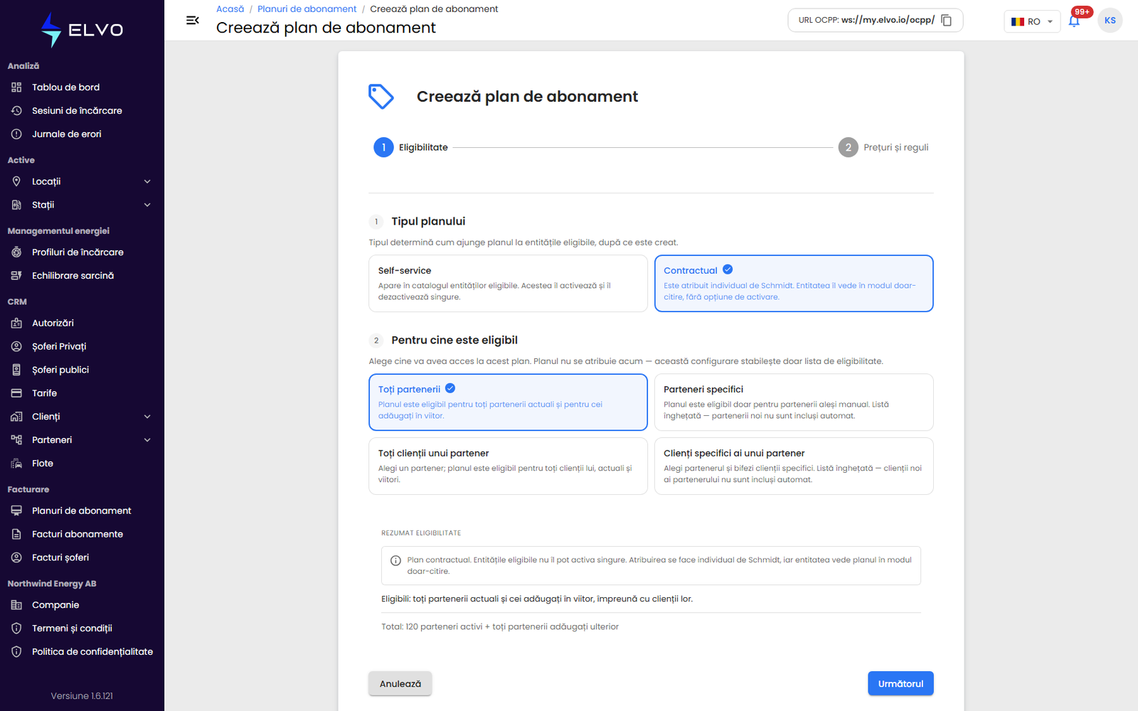 Creare plan de abonament