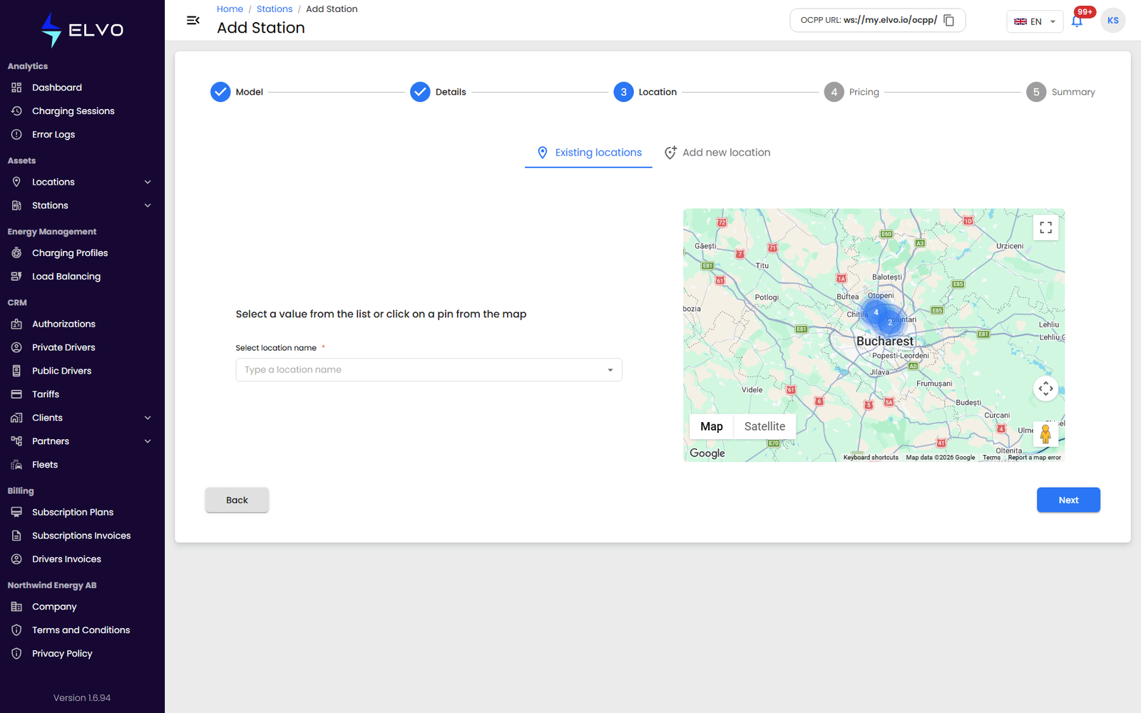 Location step