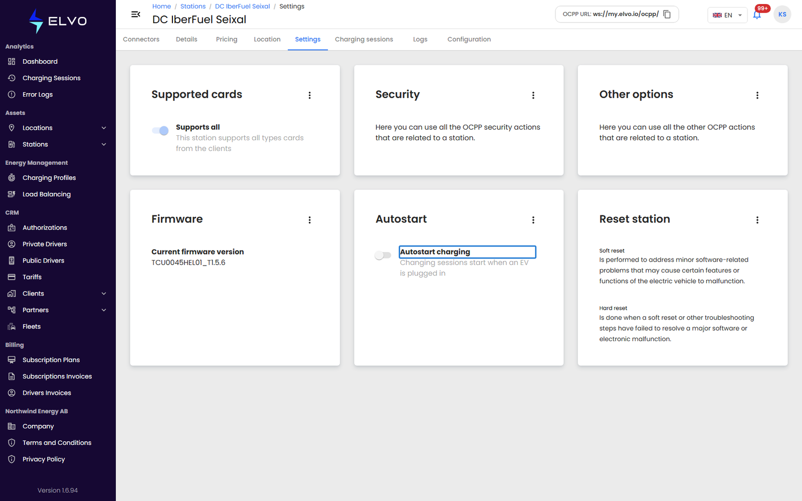 Autostart section