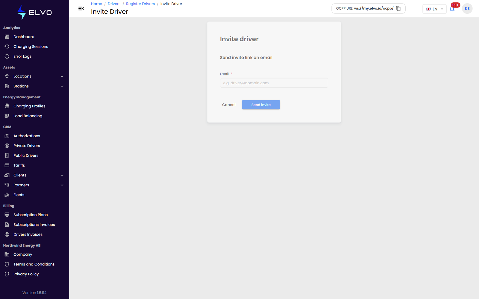 Invite a driver